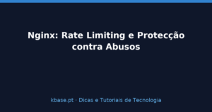 Capa do artigo: rate limiting e protecção contra abusos com nginx