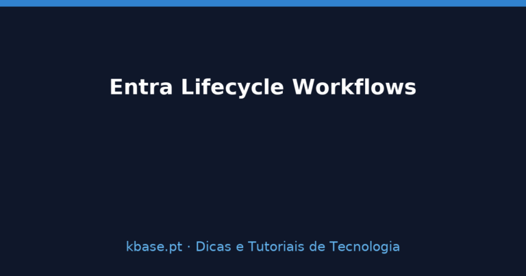 Ilustração de capa: Entra Lifecycle Workflows — automatizar onboarding e offboarding