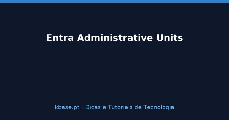 Ilustração de capa: Administrative Units no Entra ID — delegação fina e restricted management
