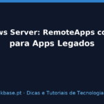 Capa de artigo — Windows Server: RemoteApps com RDS para Apps Legados