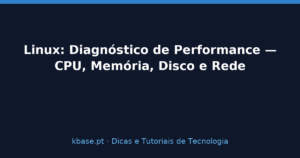 Ilustração do artigo Linux: Diagnóstico de Performance — CPU, Memória, Disco e Rede