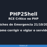 Capa do artigo PHP2Shell com o titulo e a data dos patches