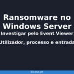 Capa do artigo: investigação de ransomware no Windows Server pelo Event Viewer