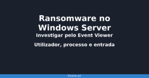 Capa do artigo: investigação de ransomware no Windows Server pelo Event Viewer